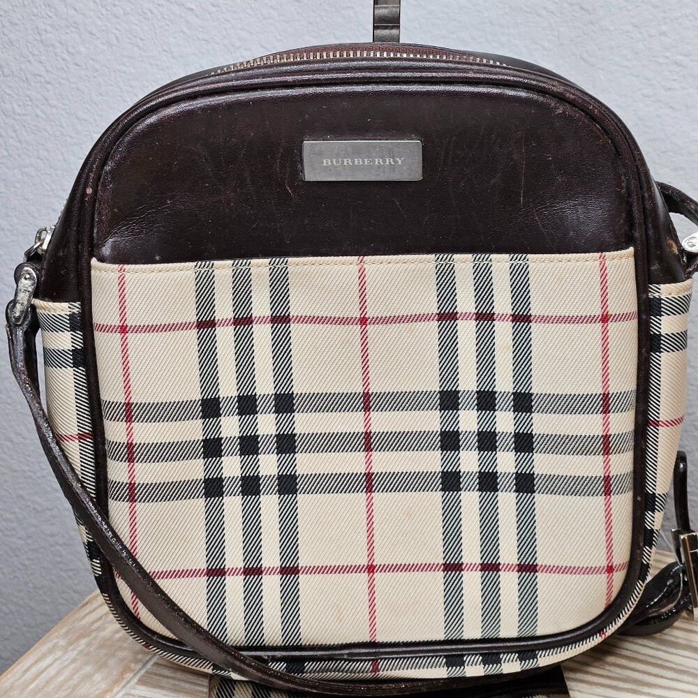Burberry Nova Check Vertical Crossbody Small